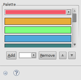 Chart series palette